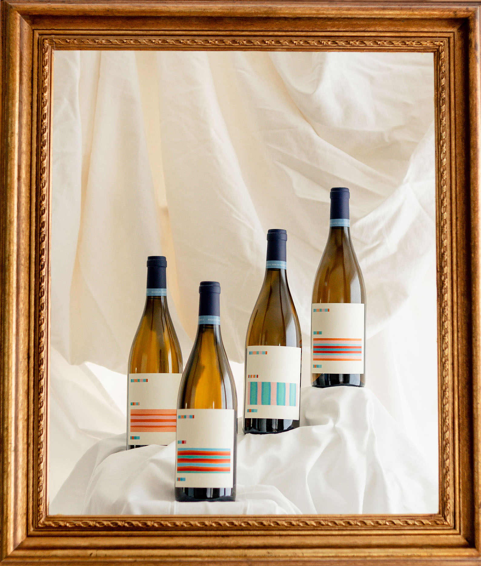 Massican Artist Series White Wine Labels by artist Amber Vittoria.
