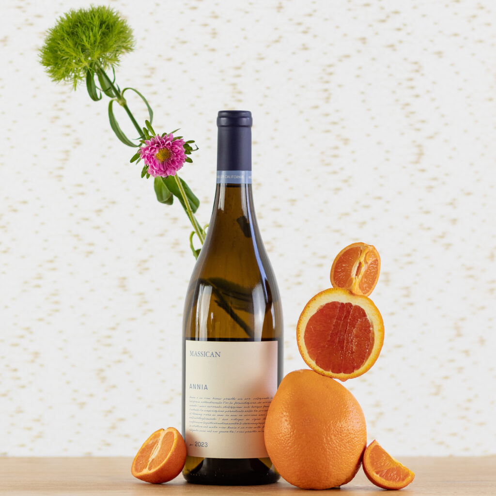 Massican Annia White Wine. A Blend of Tocai Friulano, Ribolla Gialla, and Chardonnay.