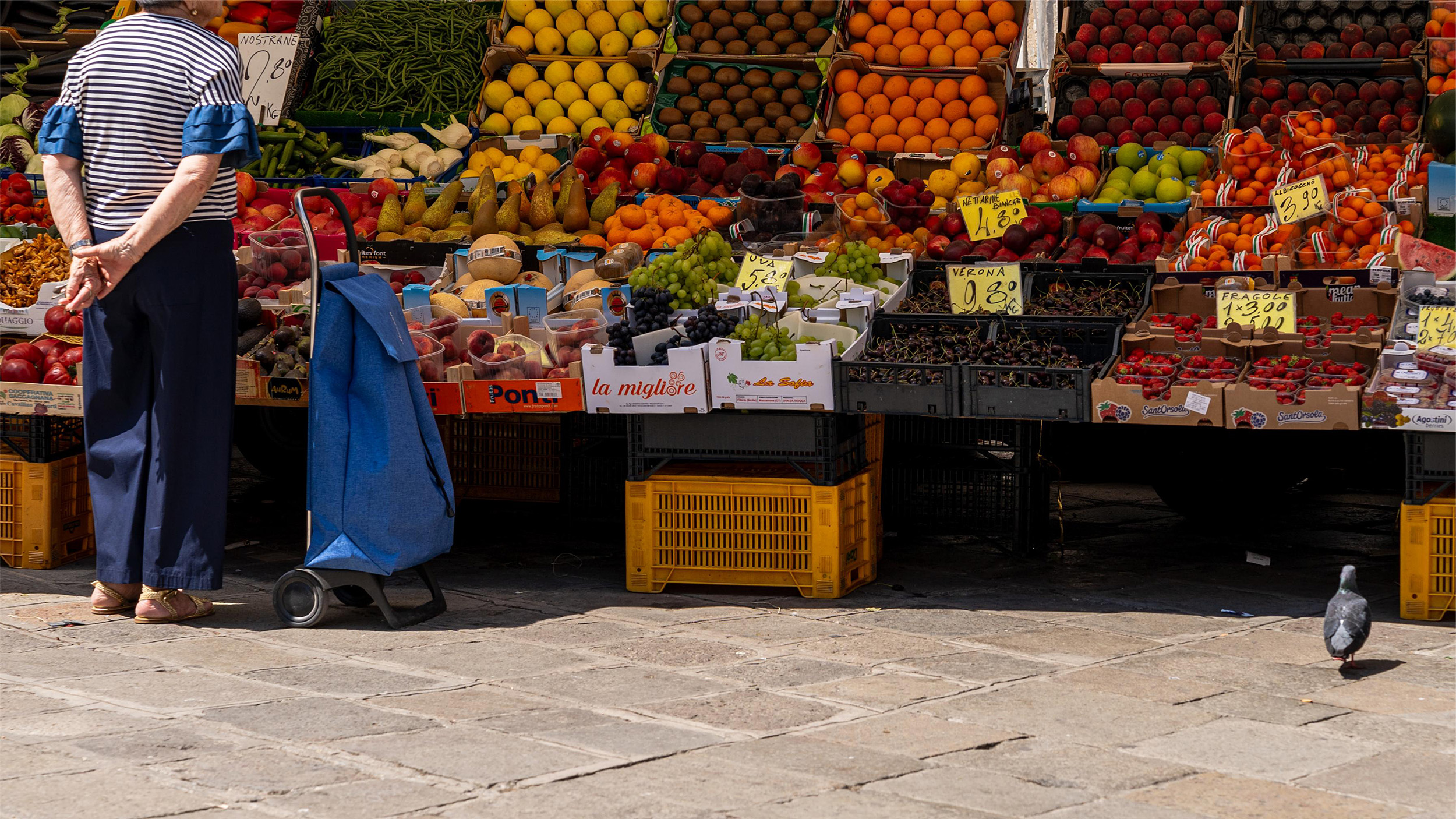 A Fruit and Vegetable Stand in the Mediterranean
