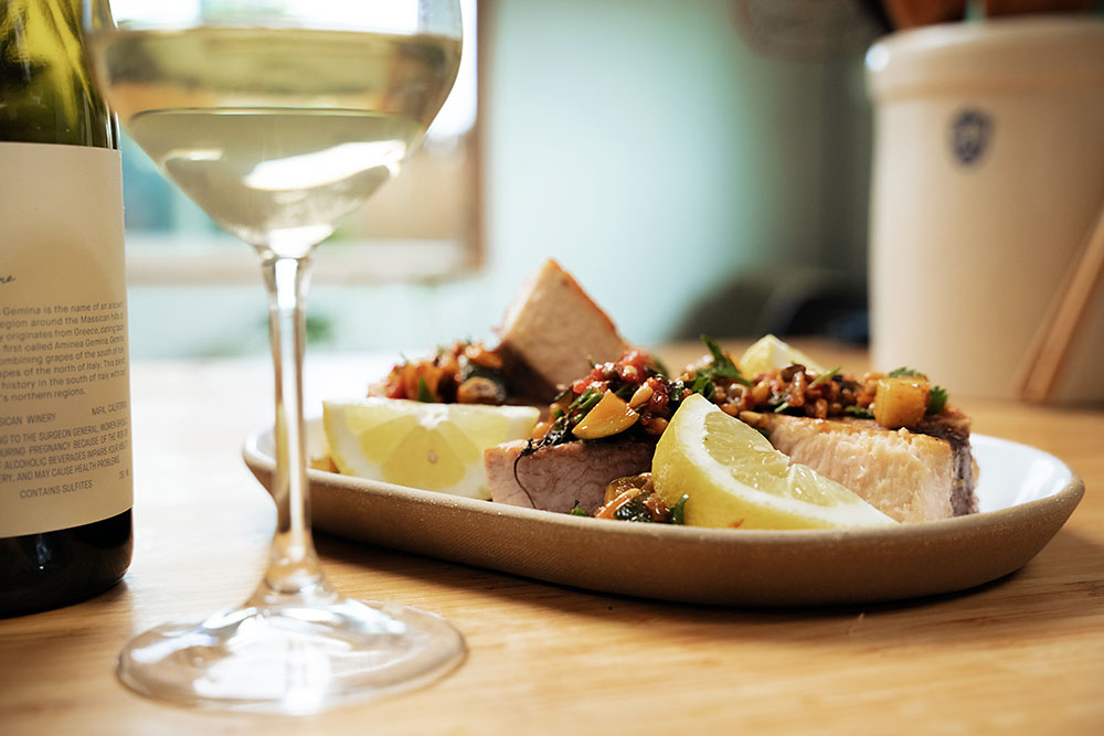 Swordfish and White Wine