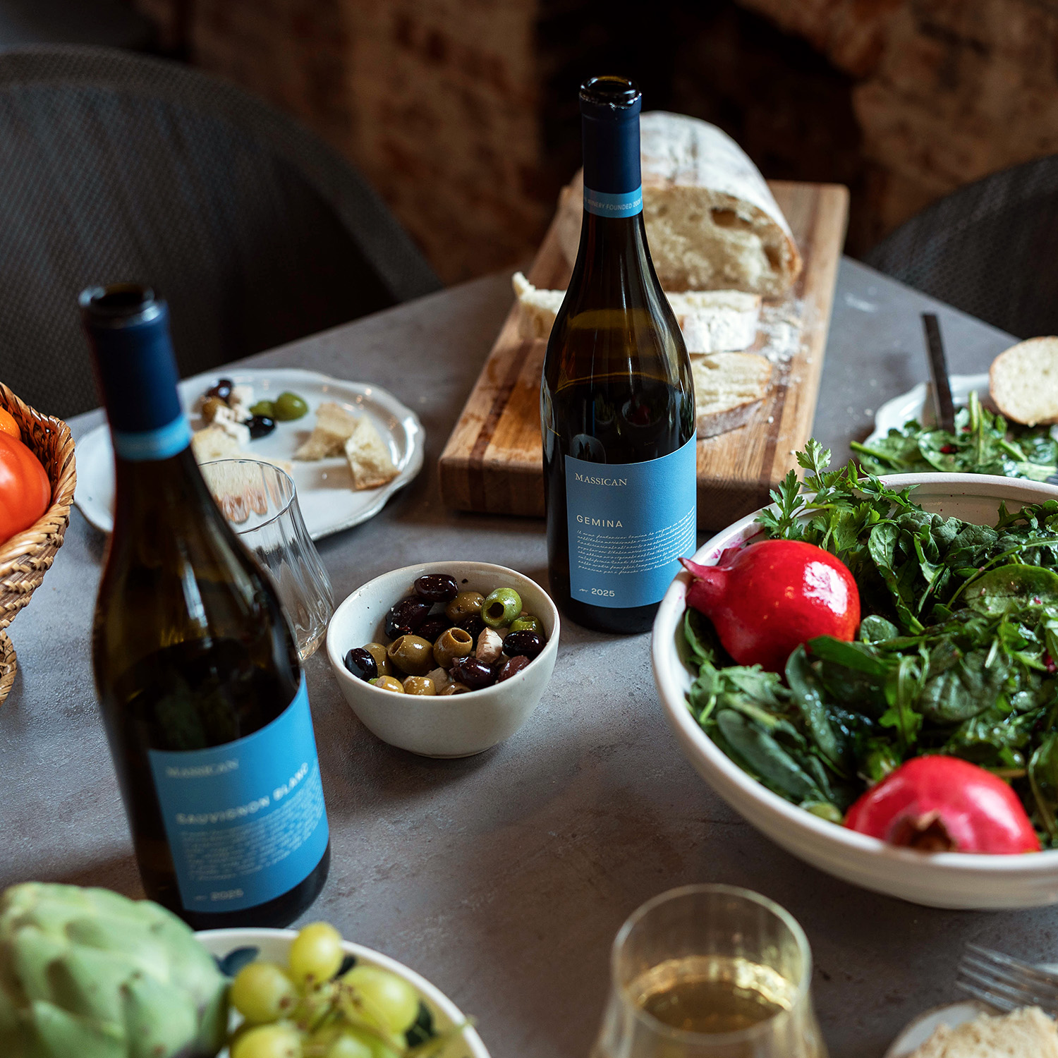 Massican at the table.